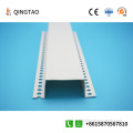 White plastic U-shaped groove right angle